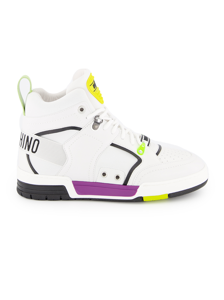 Baskets MB15604G0EG41 10a  mix bianco Moschino Multicolore Homme
