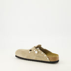 Image de l'article Mules Boston de la marque Birkenstock pour Femme - Saison Automne-Hiver 2025 - Vue trois quarts arrière droite