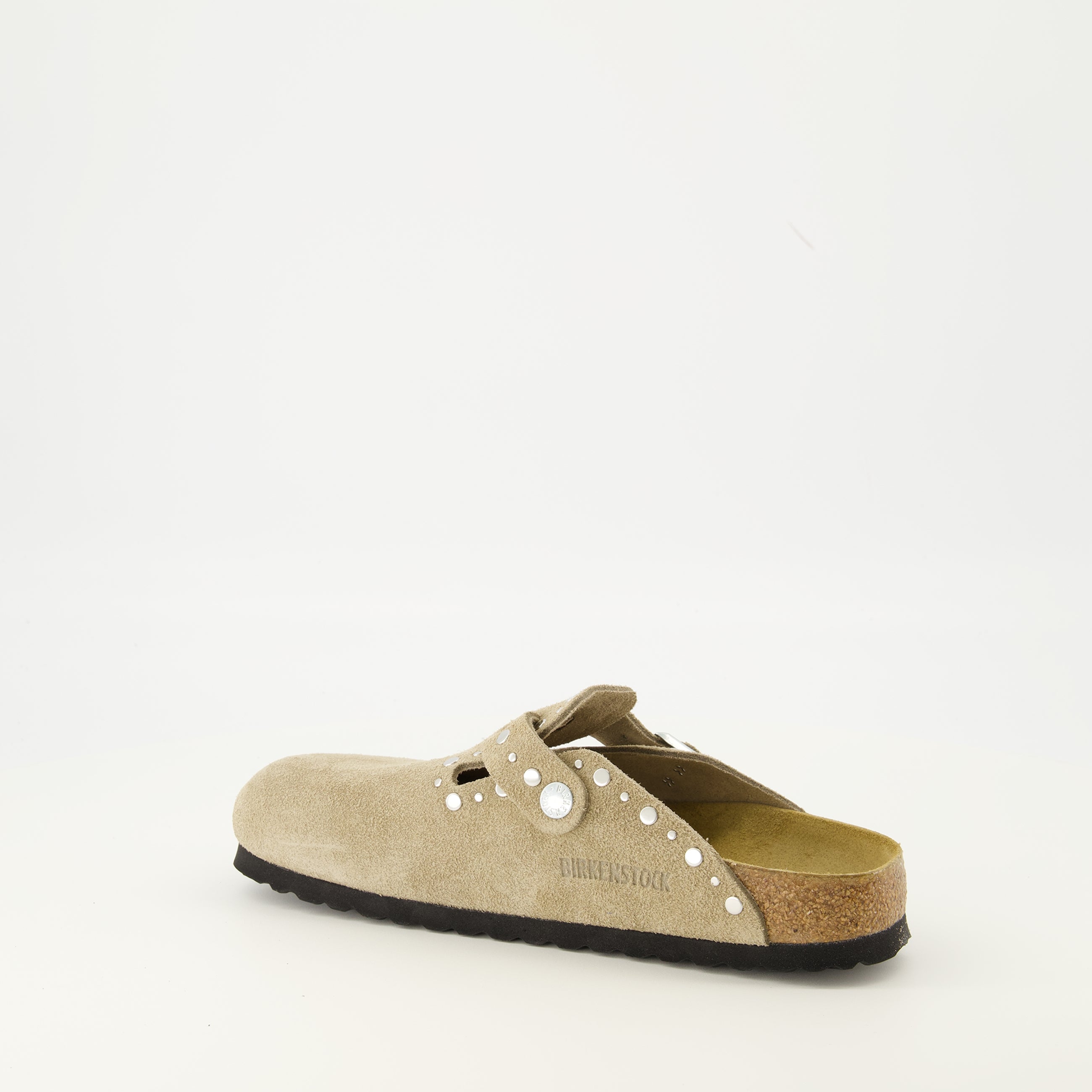 Image de l'article Mules Boston de la marque Birkenstock pour Femme - Saison Automne-Hiver 2025 - Vue trois quarts arrière droite