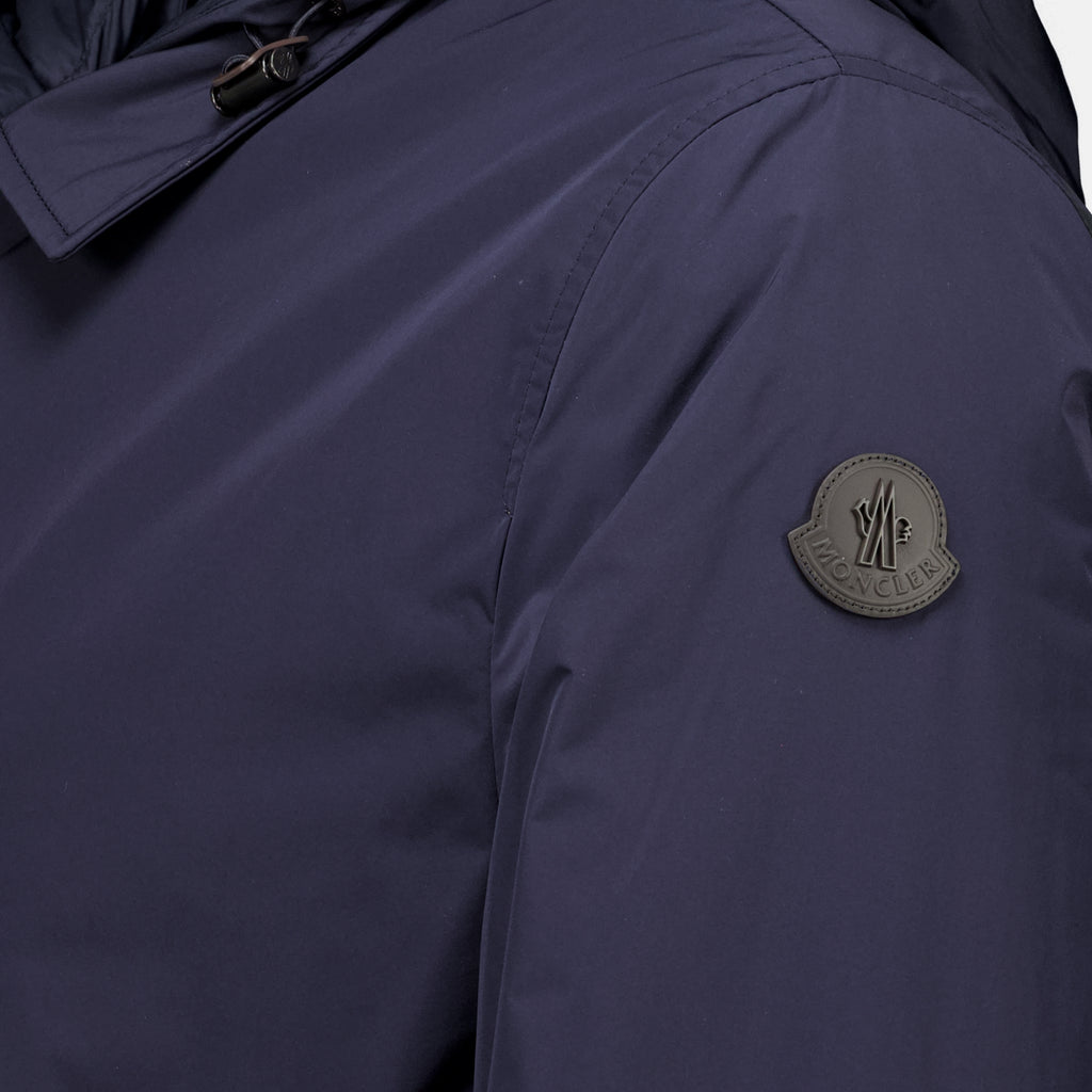 Manteaux エヴリン ネイビーブルー キルティングパーカ Moncler Bleu foncé Homme