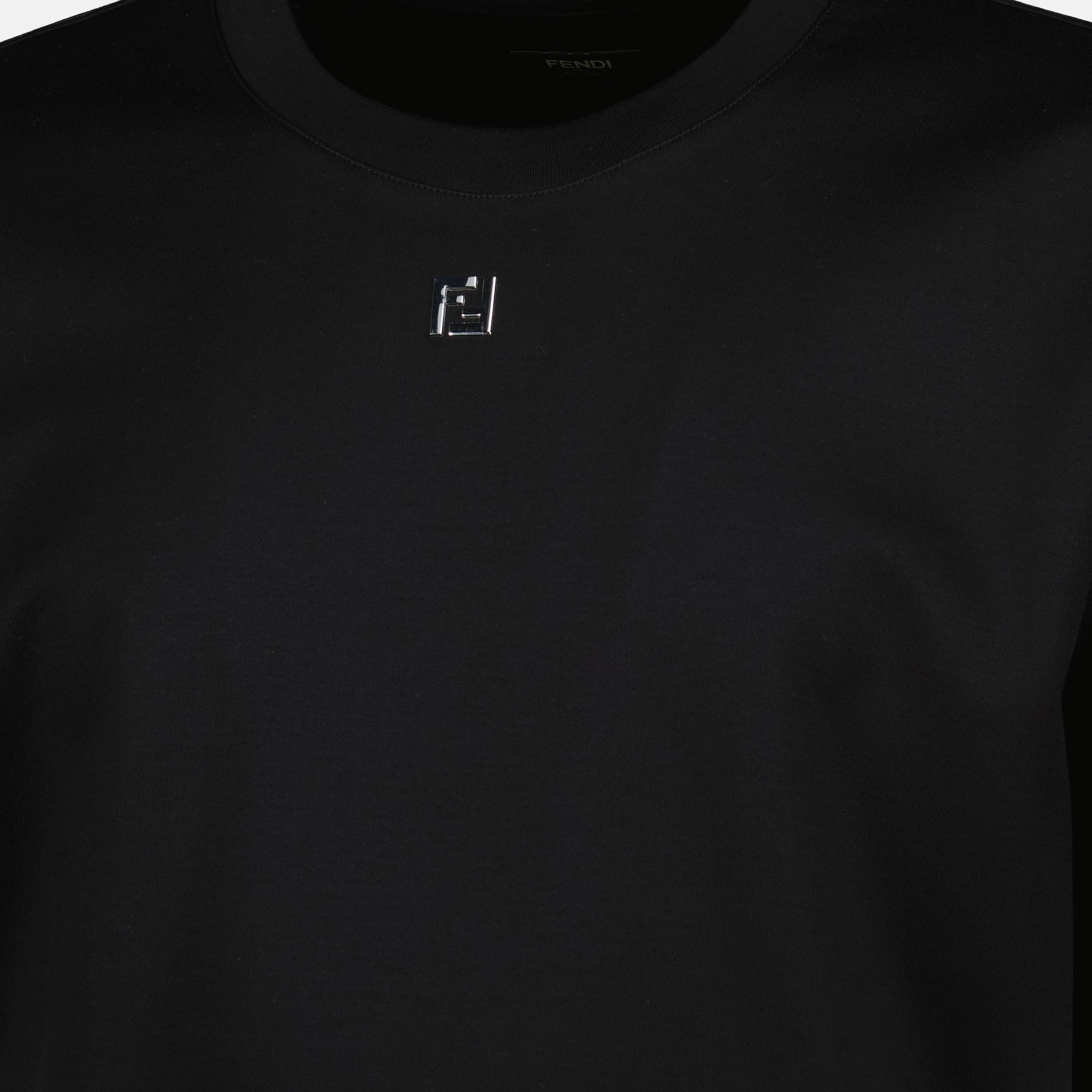 Camisetas Camiseta de algodón Fendi Negro Homme