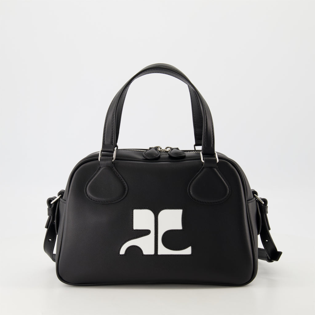 Sacs à main et épaule Sac bowling Réédition Courrèges Noir Unisexe