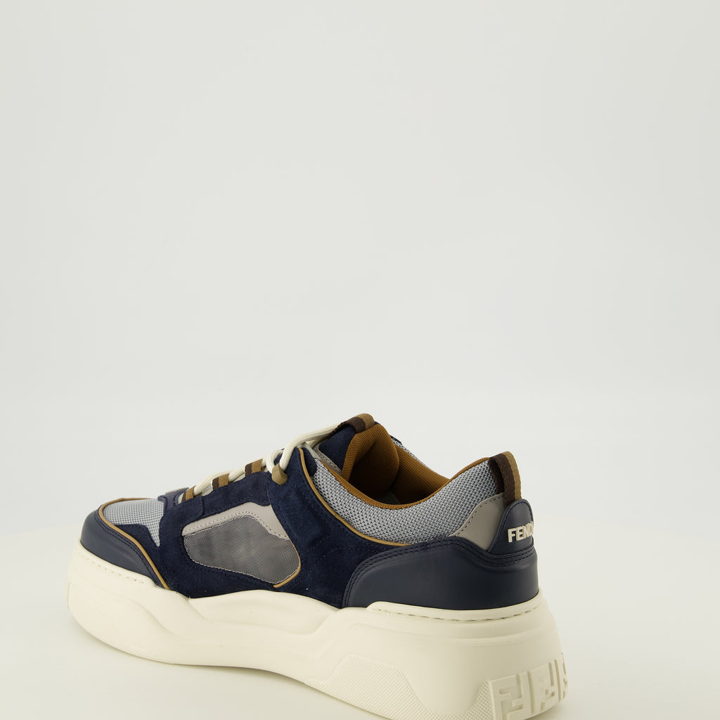 Baskets Baskets Fendi Force bleu marine Fendi Bleu foncé Homme