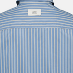 Camisas Chemise à rayures Ami PARIS Azul Homme