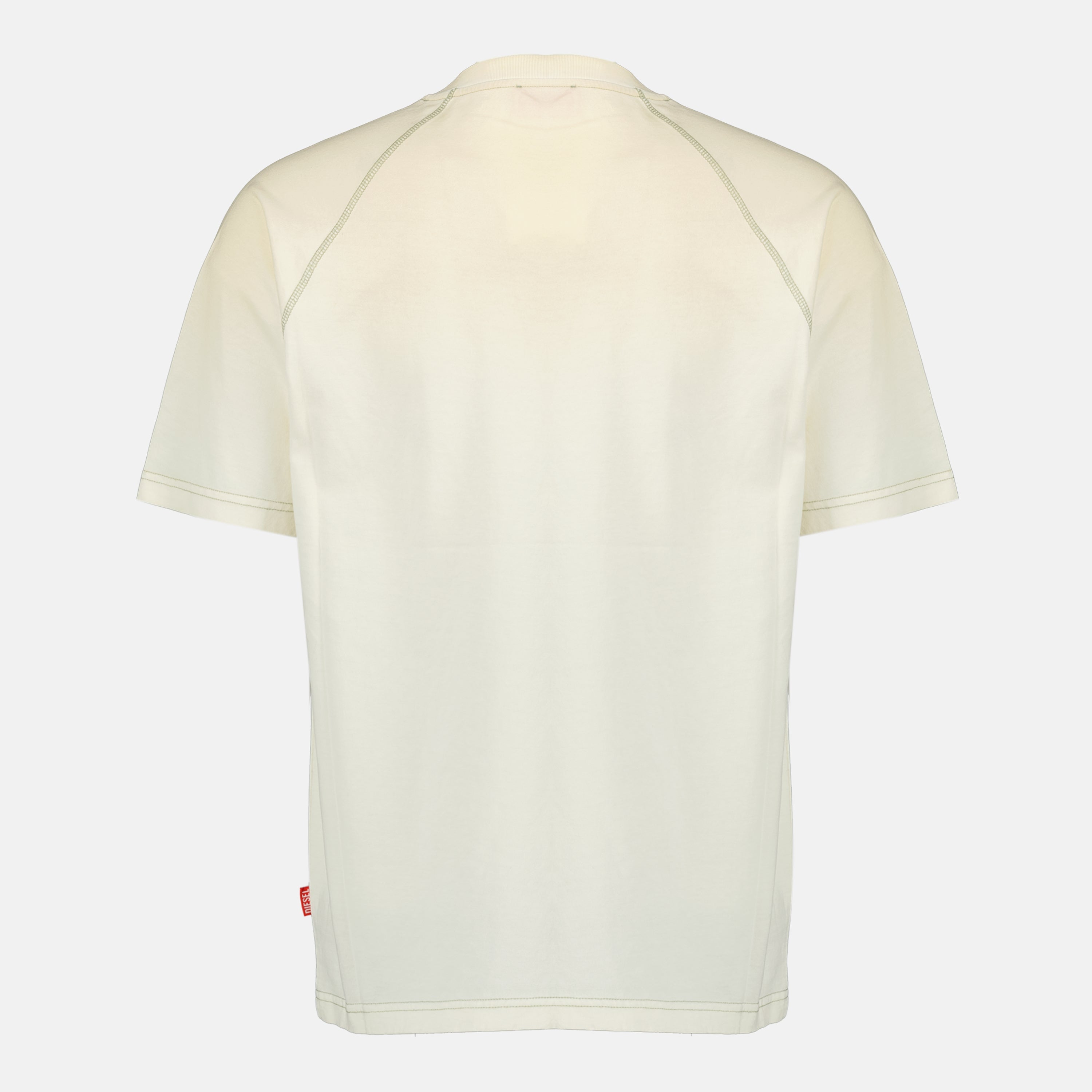 Immagine della maglietta stampata verde da uomo del marchio Diesel - Primavera-Estate 2026 - Vista Posteriore