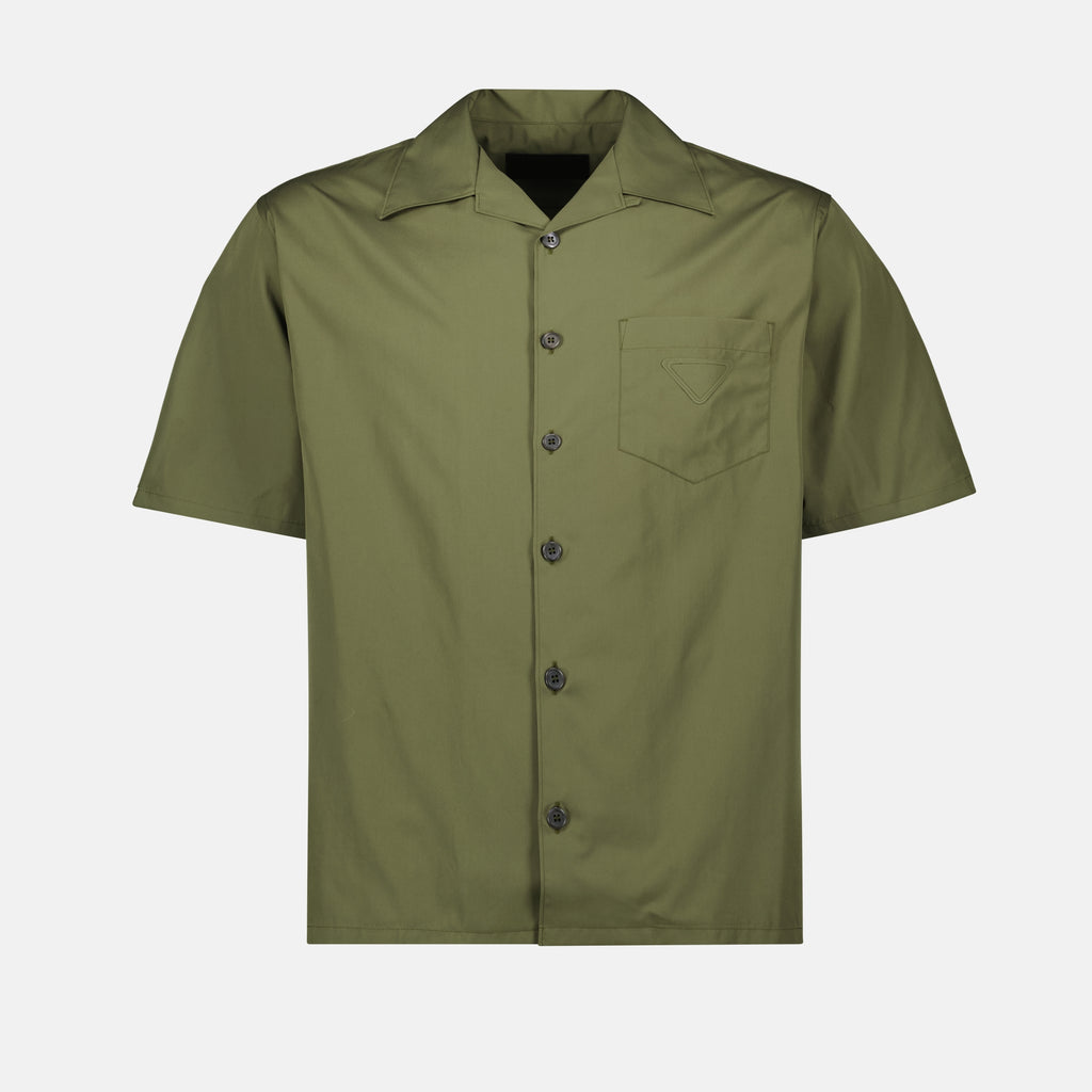 Hemden Hemd mit kurzen Ärmeln Prada Khaki Homme
