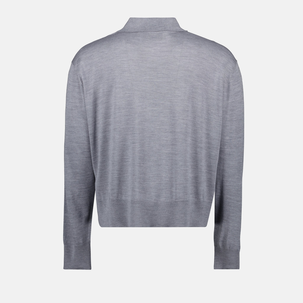 Image de l'article Polo Ami de coeur de la marque Ami PARIS pour Homme - Saison Automne-Hiver 2025 - Vue de Dos