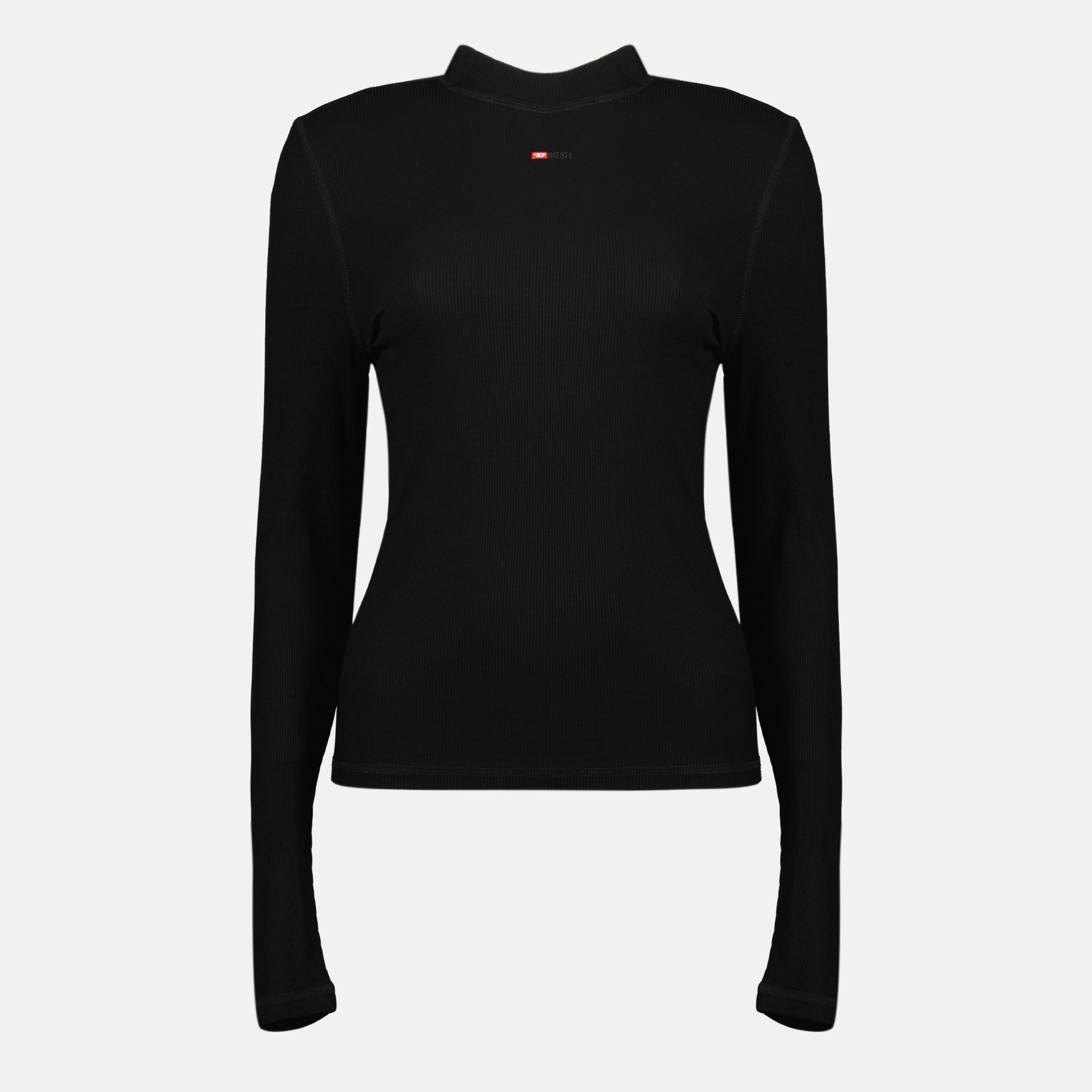 Image de l'article Top manches longues noir de la marque Diesel pour Femme - Saison Printemps-Été 2026 - Vue de Face