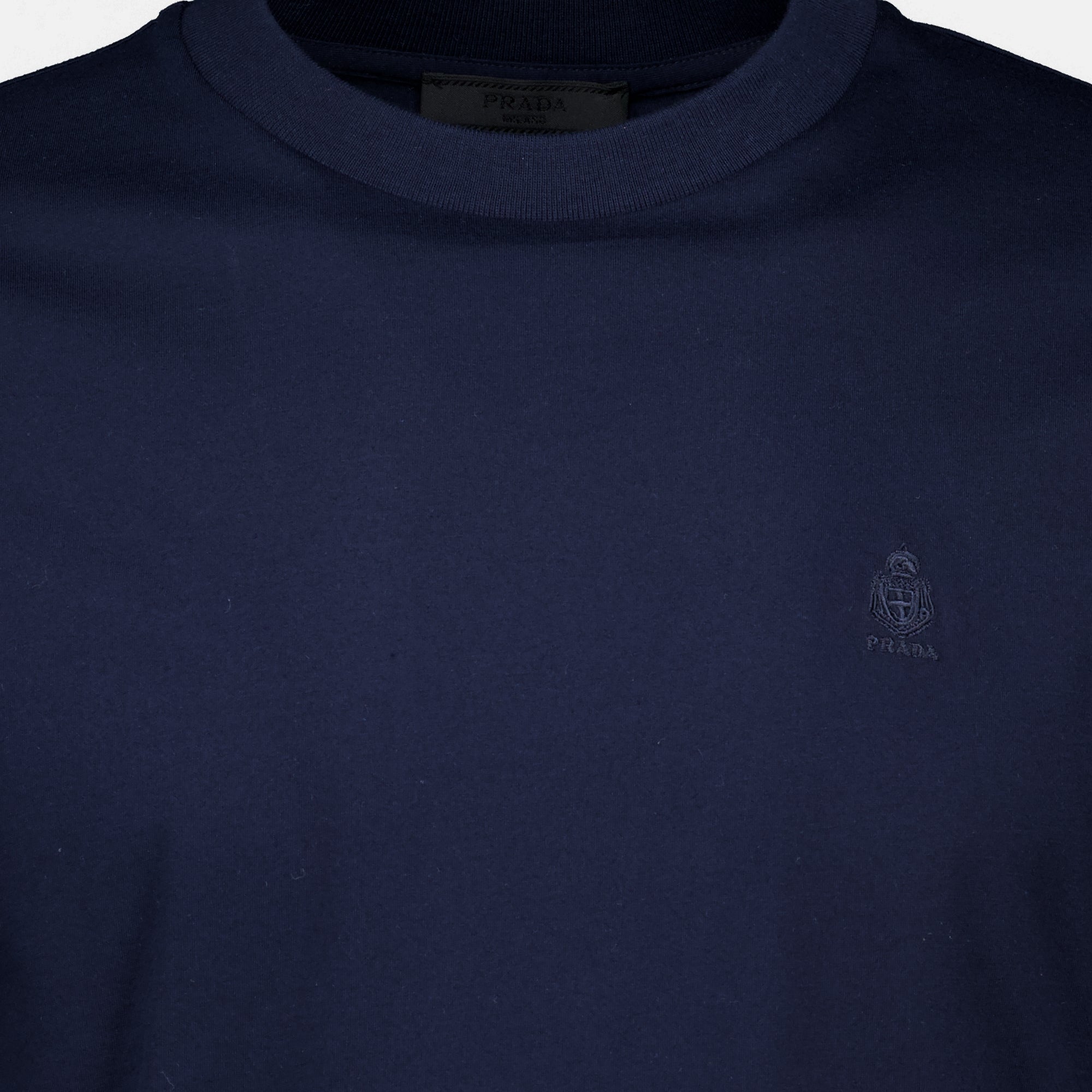 T-shirts T-Shirt Bordado Azul Marinho Prada Bleu foncé Homme