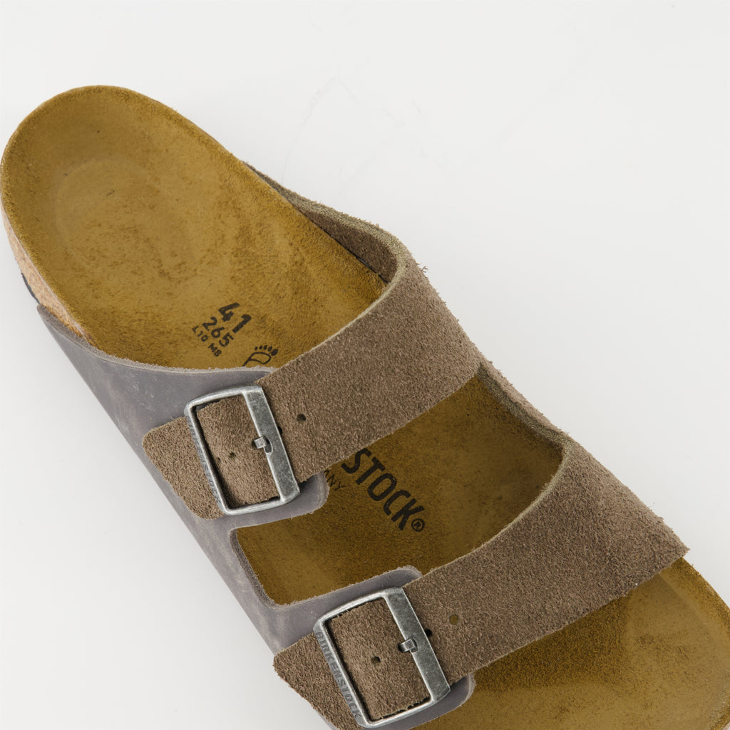 Scarpe aperte Sandali Arizona Birkenstock Marrone Homme