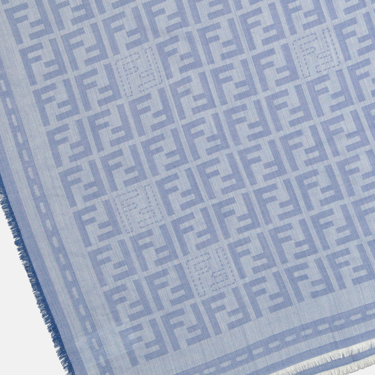 Lenços e luvas Xale FF Fendi Azul Femme