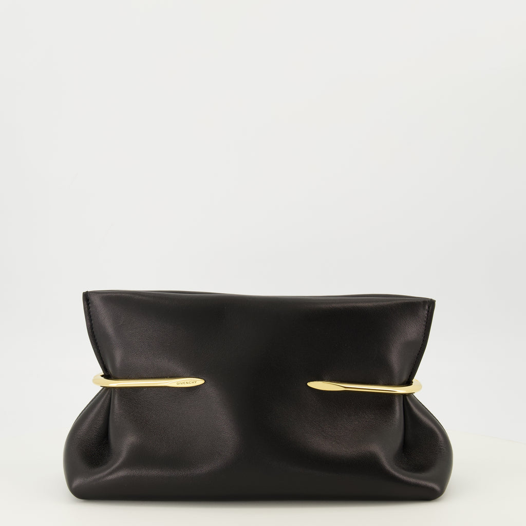 Pochettes Pochette Pinch en cuir nappa noir Givenchy Noir Femme