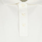 Polos Weißes Baumwoll-Piqué-Polo Moncler Blanc Homme