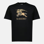 Immagine della T-shirt EKD nera di Burberry per Uomo - stagione Primavera-Estate 2026 - Vista Frontale