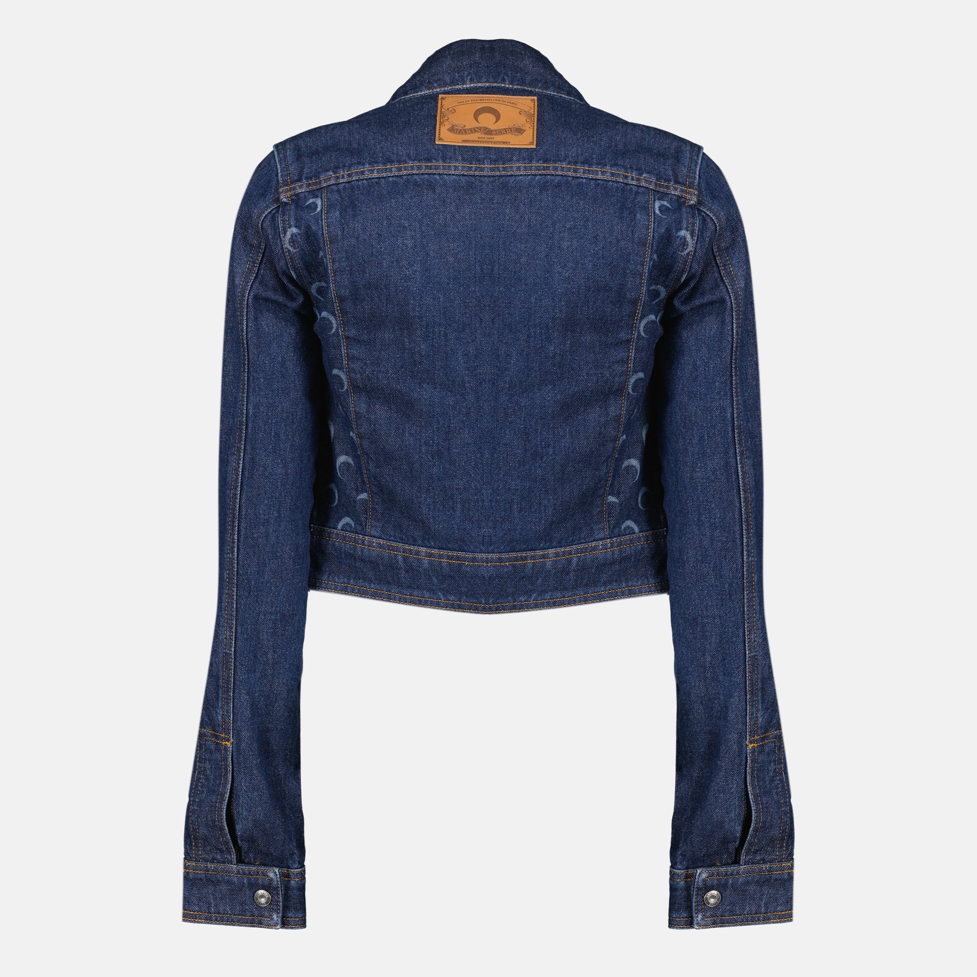 Vestes Veste en jean Trucker bleu foncé Marine Serre Bleu foncé Femme