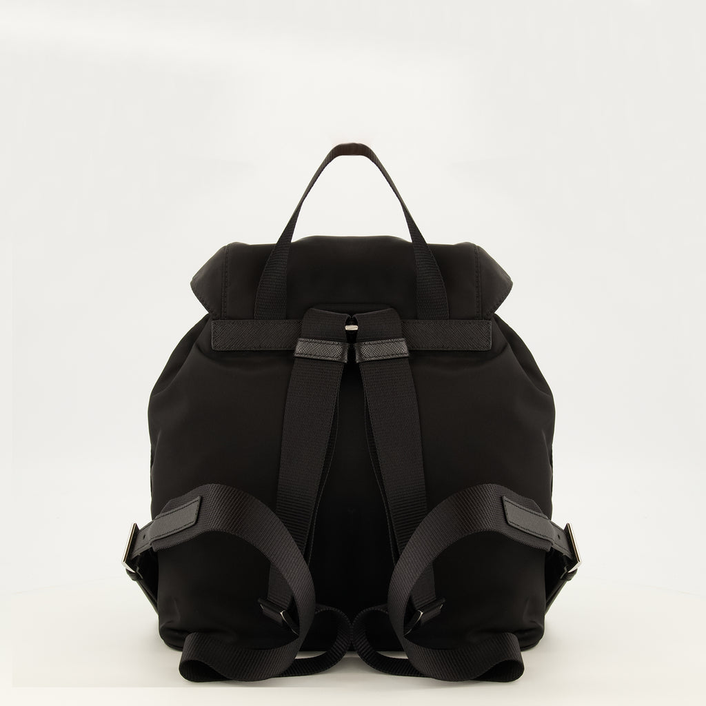 Sacs à dos Kleiner schwarzer Re-Nylon Rucksack Prada Noir Femme