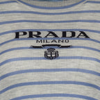 니트웨어 P24V1G S 231 11J5 f0vwz marmo+pervinca Prada 회색 Femme