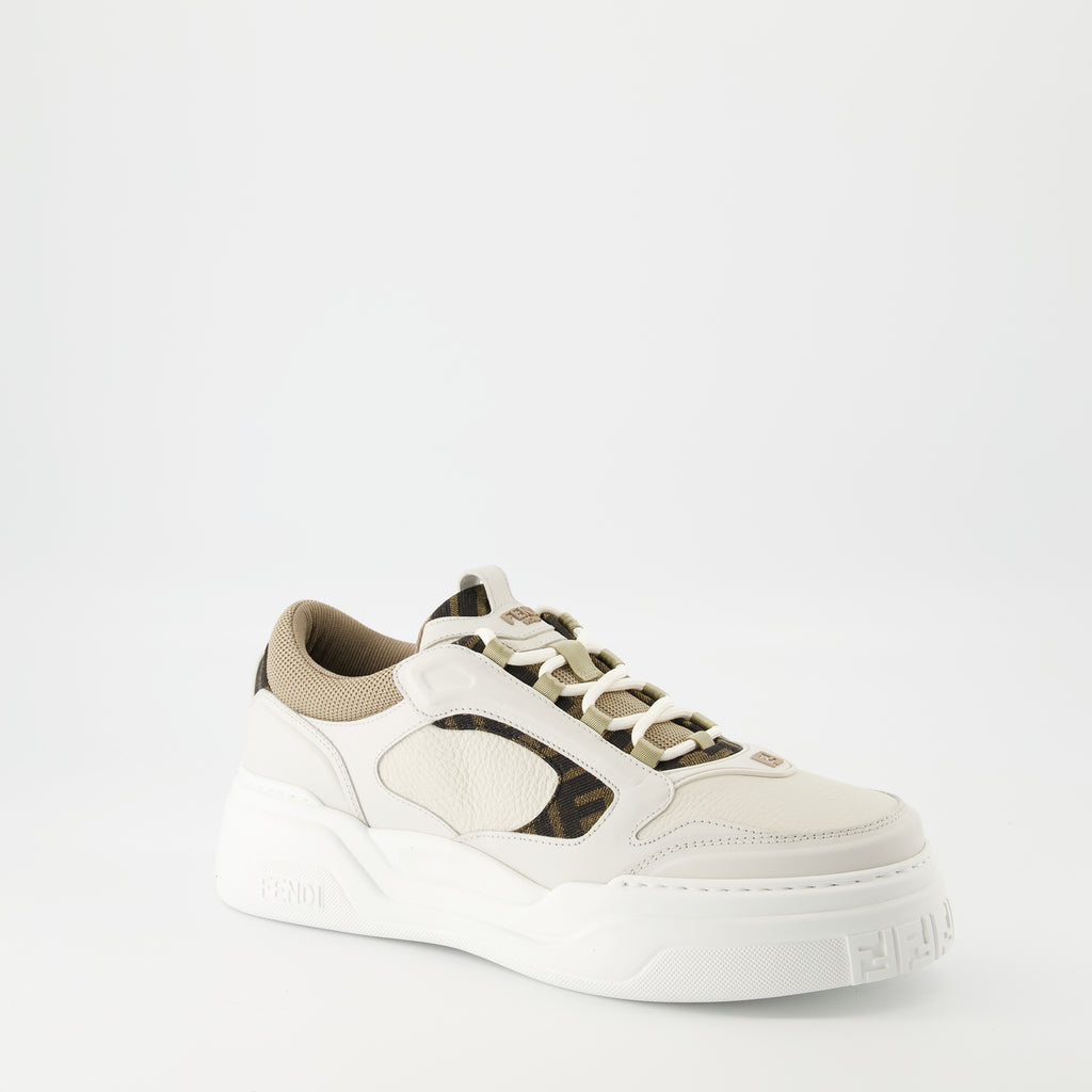 Baskets Baskets Fendi Force Fendi Beige Homme