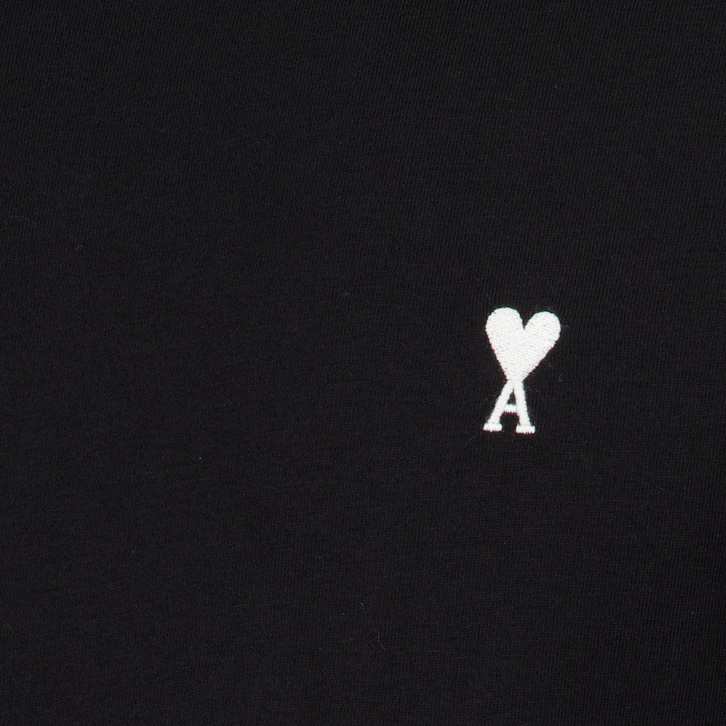 T-shirts Maglietta Nera in Cotone Ami PARIS Noir Homme
