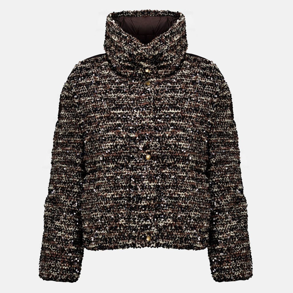 Manteaux Doudoune 2 en 1 Poetique à sequins Moncler Marron Femme