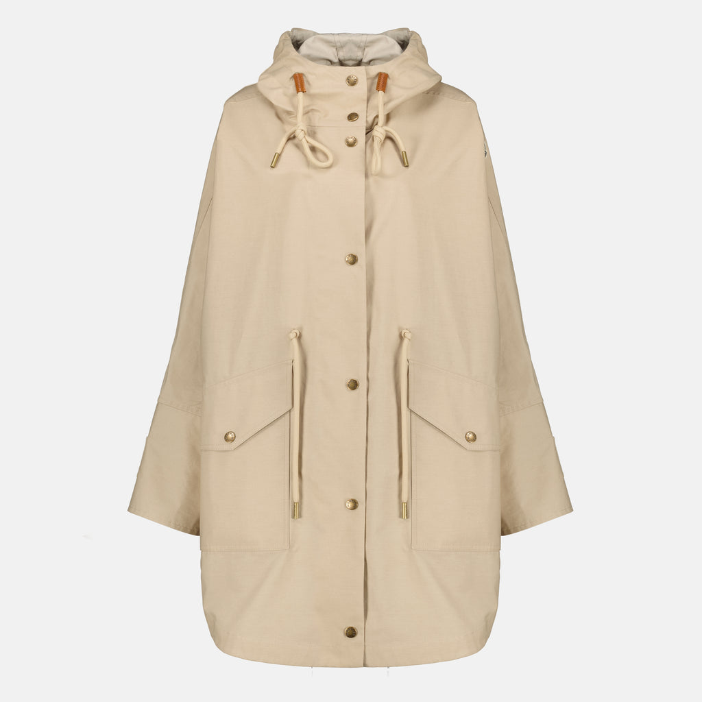 Manteaux 브루네라 파카 아이보리 가바르딘 Moncler Beige Femme