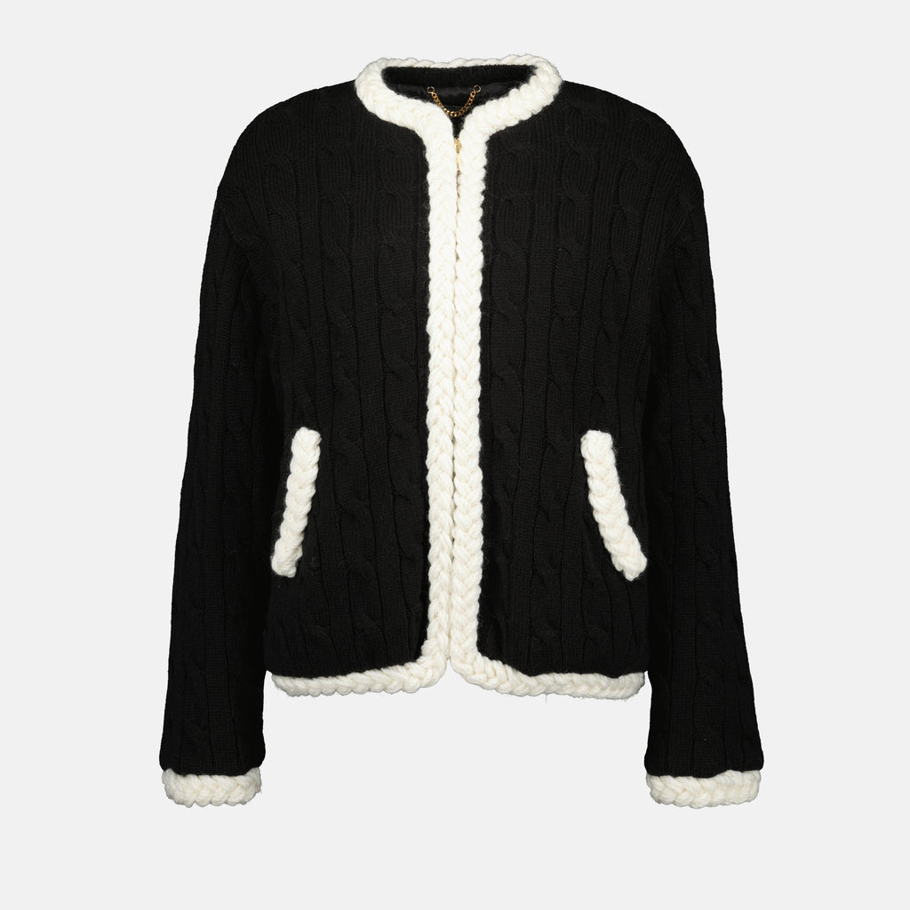 Imagem da Jaqueta de Lã Moschino para Mulher - Época Outono-Inverno 2025 - Vista Frontal