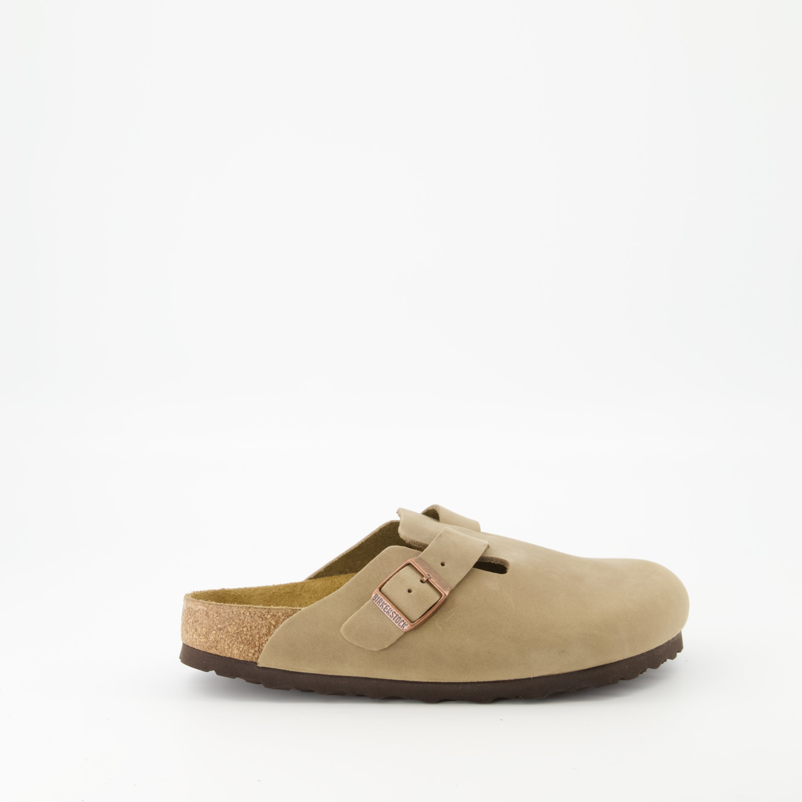 Chaussures ouvertes Mules Boston Birkenstock Beige Femme