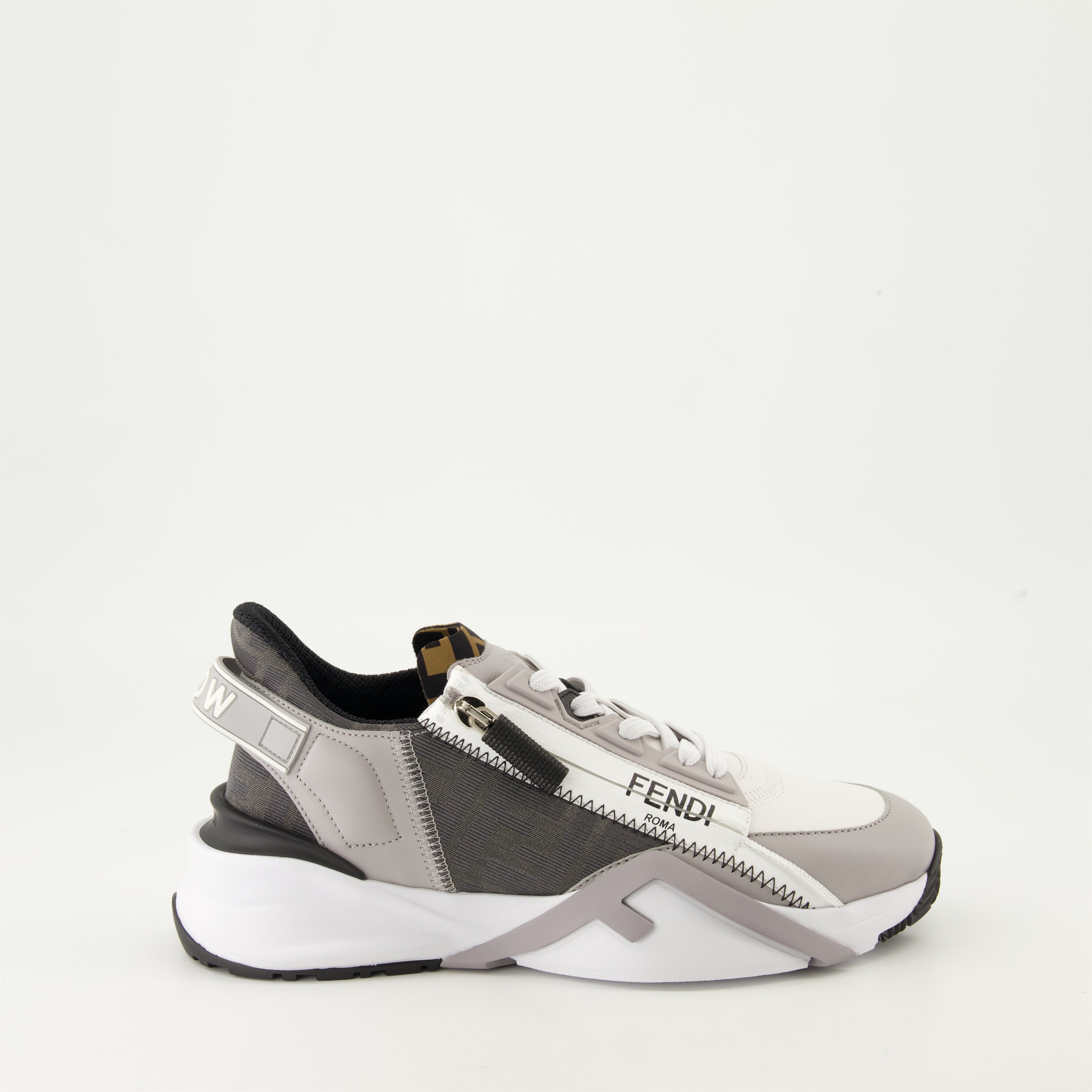 Baskets Baskets Fendi Flow Fendi Gris Femme