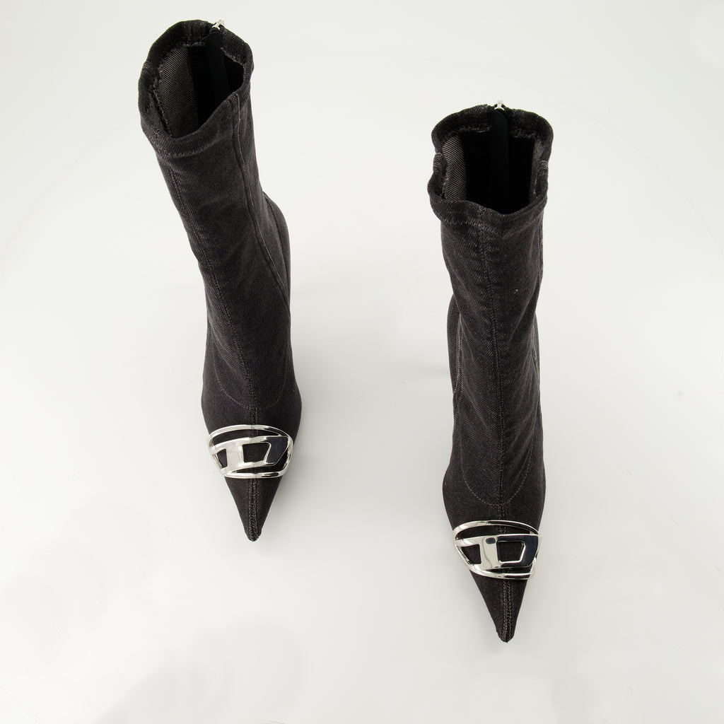 Botines Botas Venus Diesel Negro Mujeres