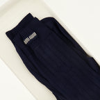 Bild der Miu Miu Damen Socken aus Marineblauem Seide - Frühling-Sommer 2026 - Detailansicht 2