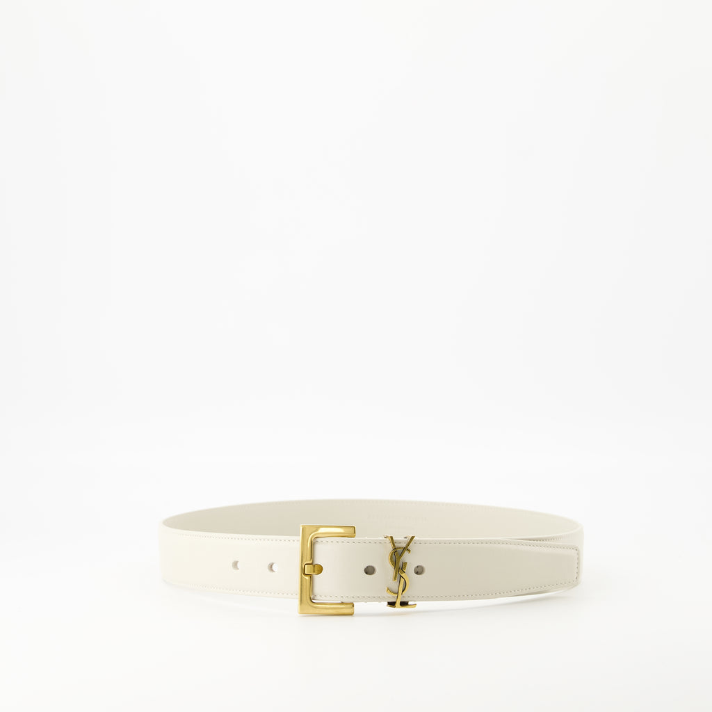 벨트 카산드르 벨트 Saint Laurent 하얀색 여성