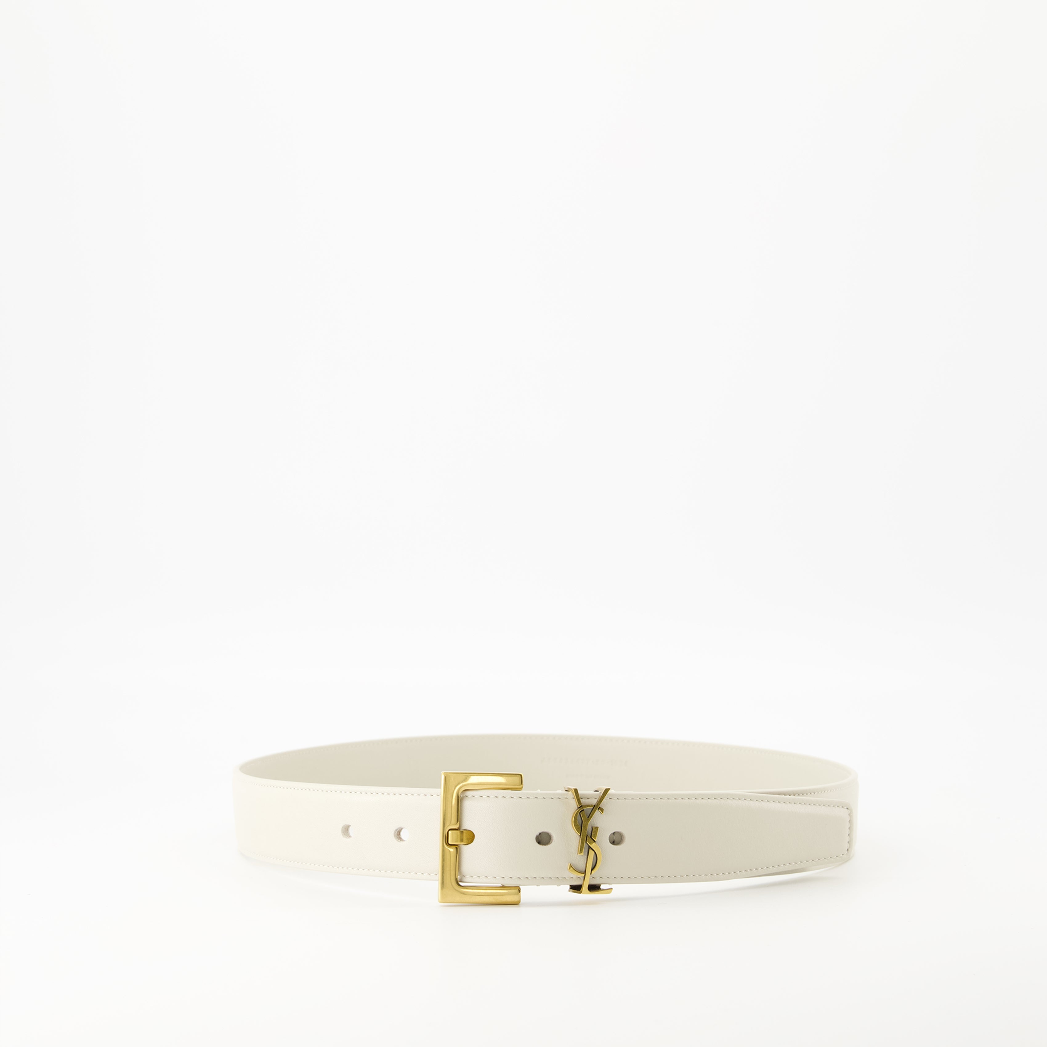 Belts Cassandre Belt Saint Laurent White Women