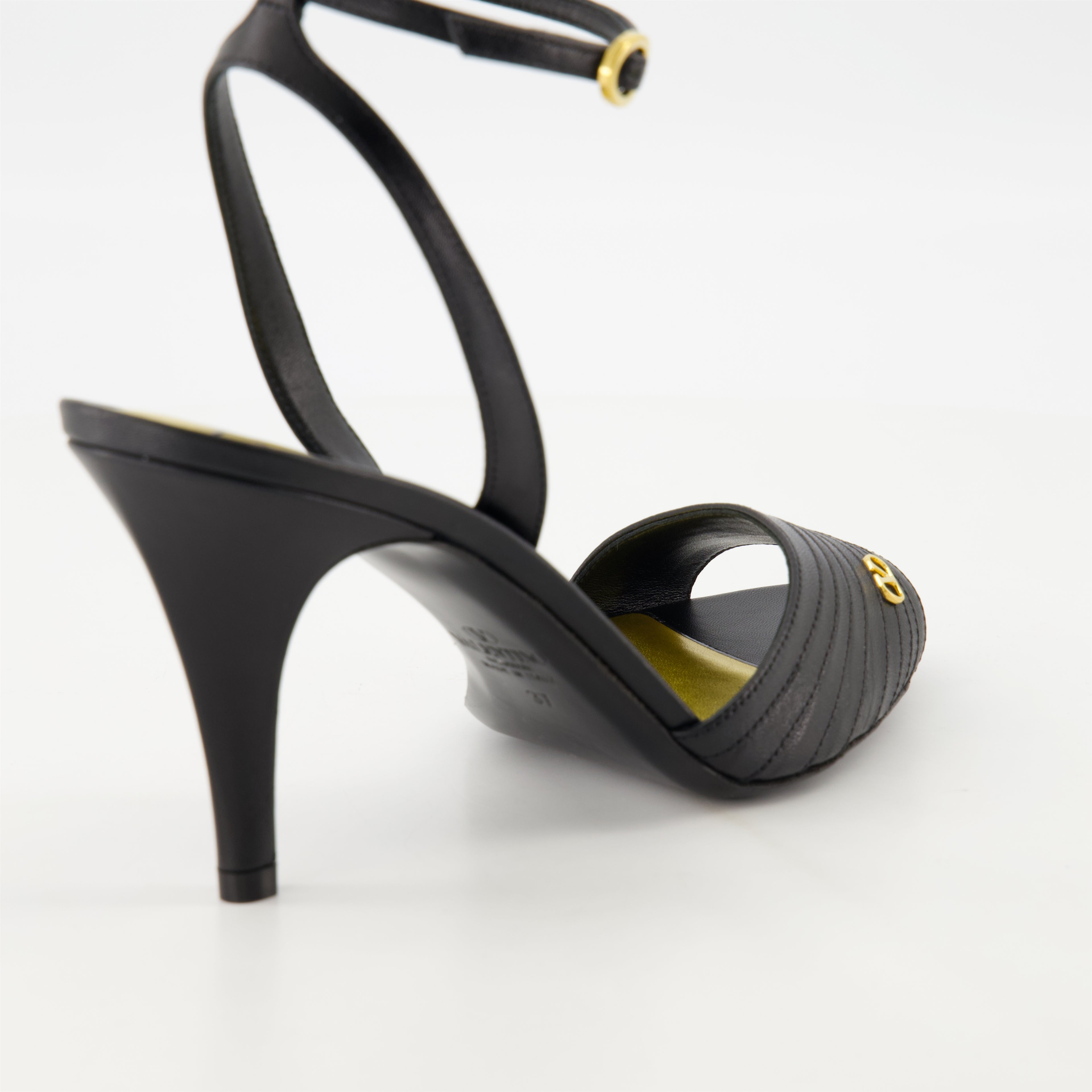 Scarpe aperte Ladycrush Sandali con Tacchi Valentino Garavani Nero Femme