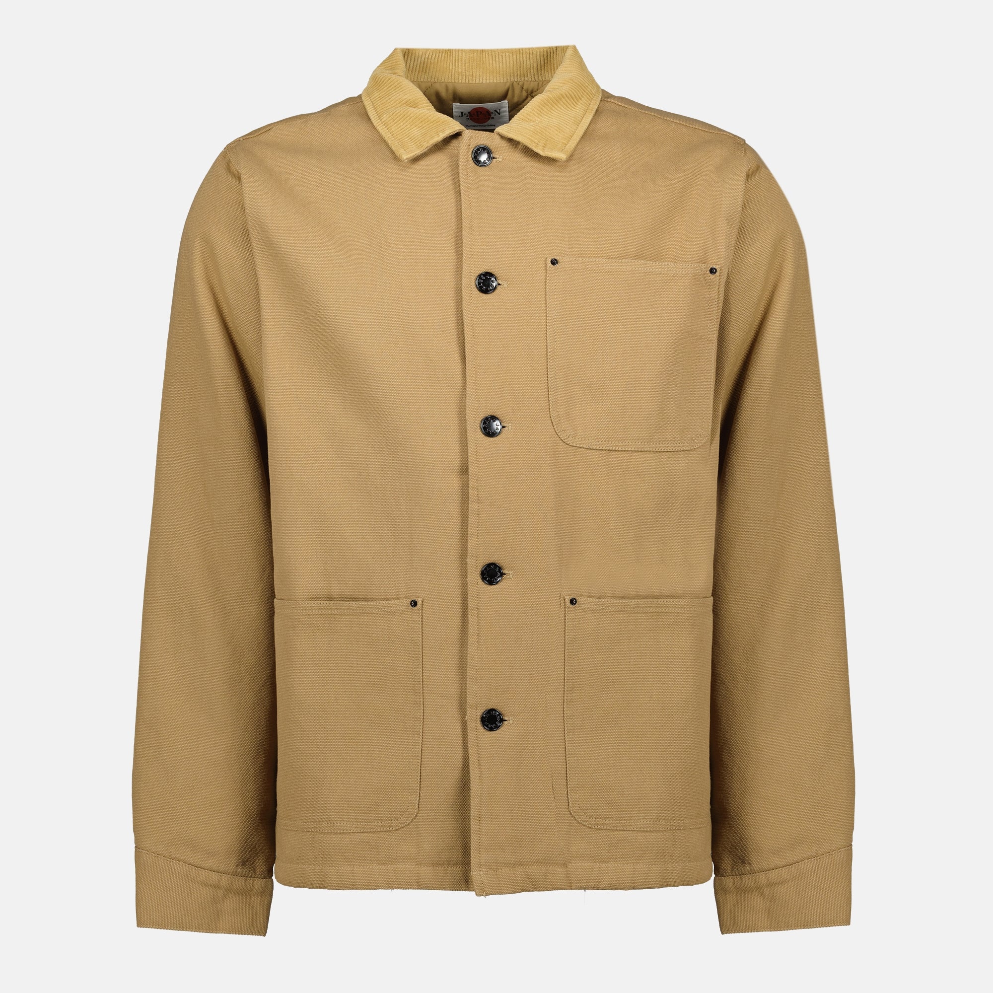 Image de l'article Veste Kyo beige de la marque Japan Rag pour Homme - Saison Automne-Hiver 2025 - Vue de Face