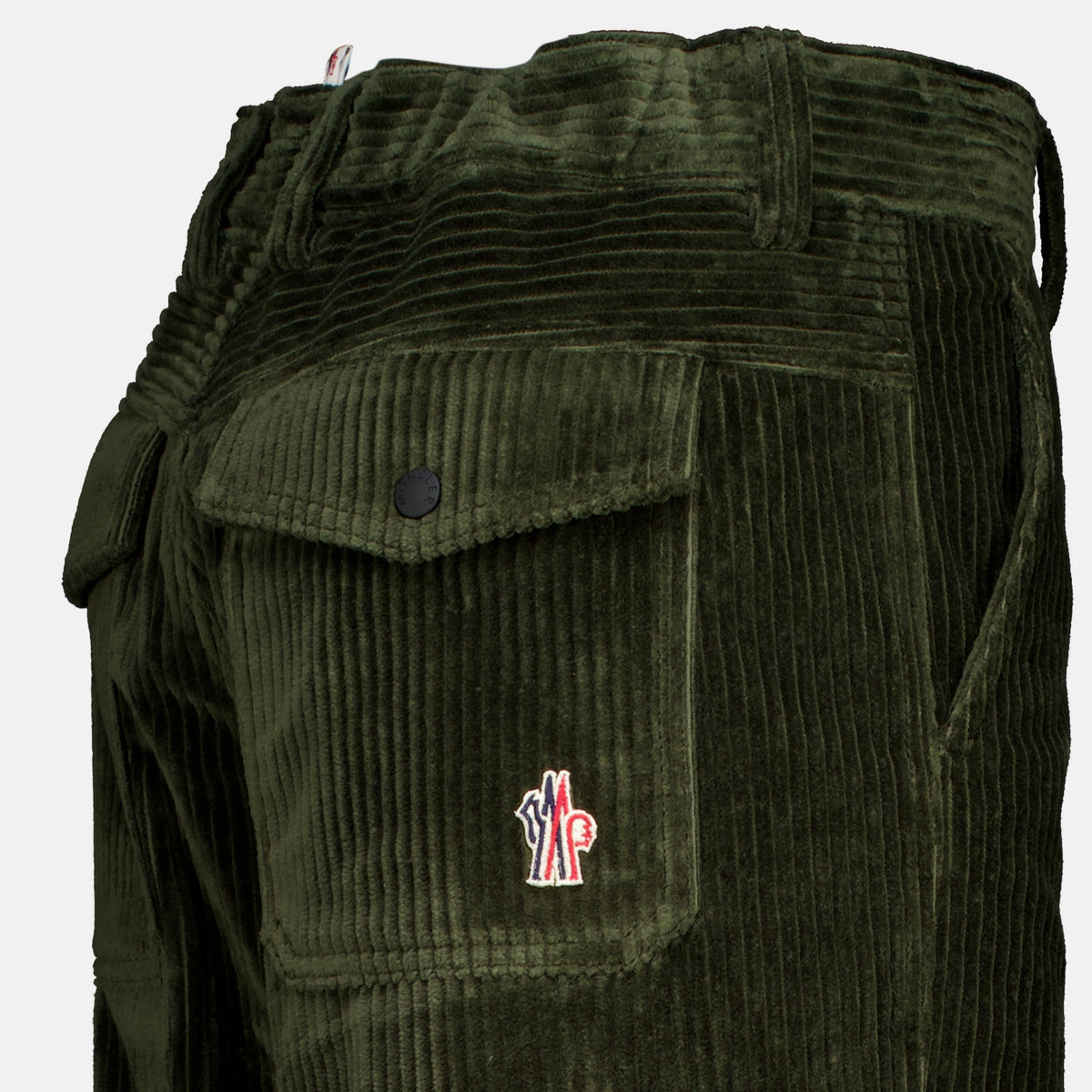 Pantalons Pantalon en velours côtelé Moncler Grenoble Vert Homme