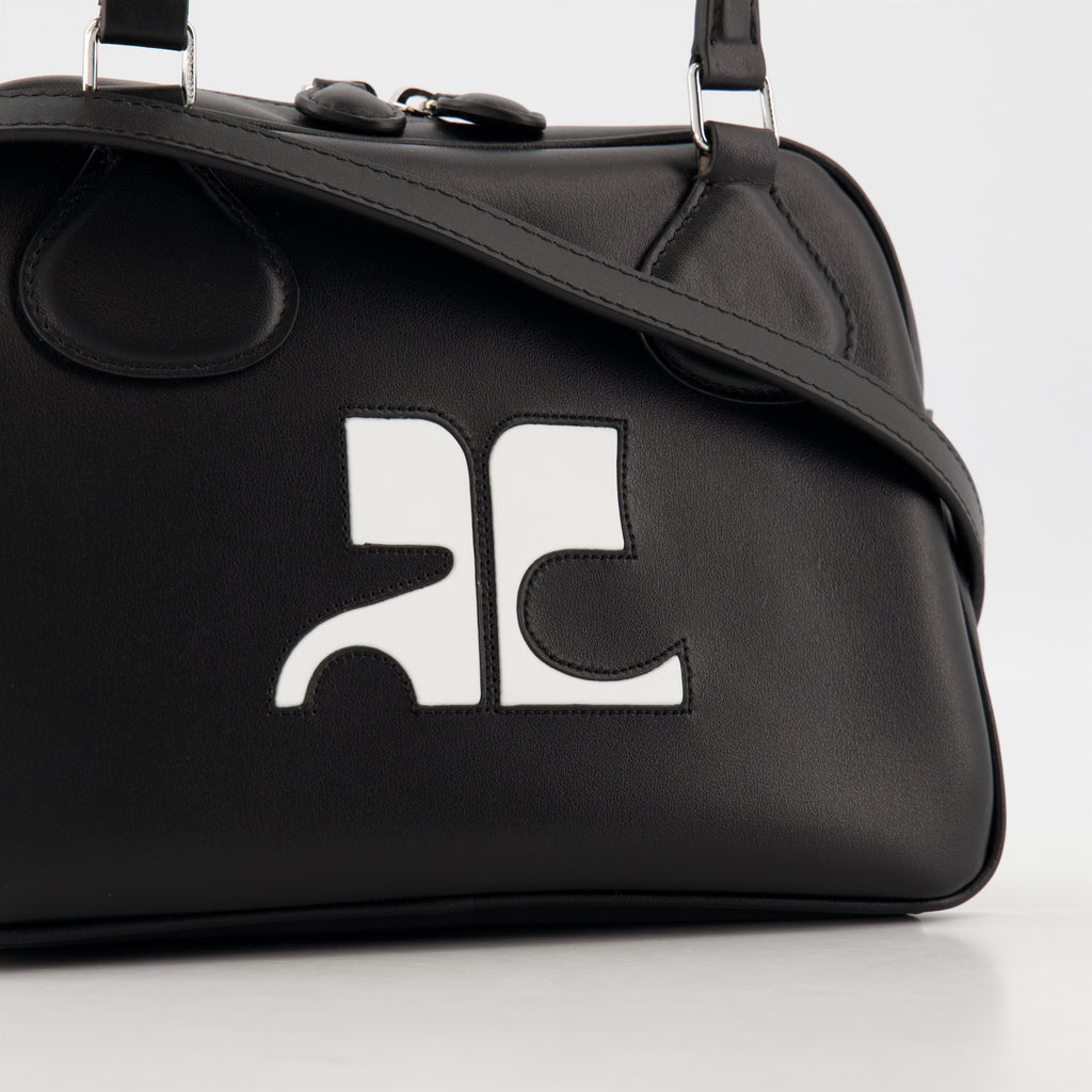 Sacs à main et épaule Sac bowling Réédition Courrèges Noir Unisexe