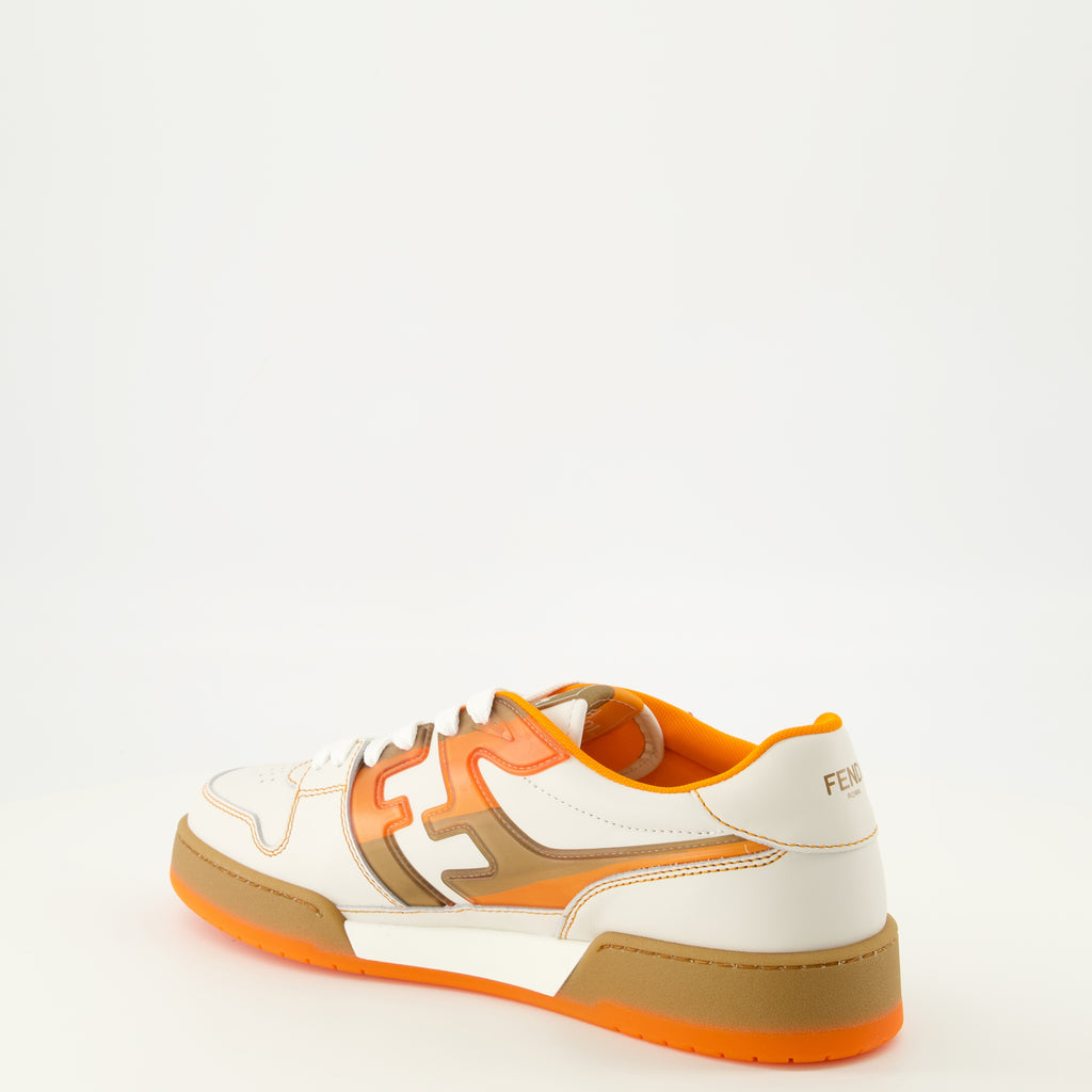 Baskets Fendi Match Orange Sneakers Fendi Orange Homme