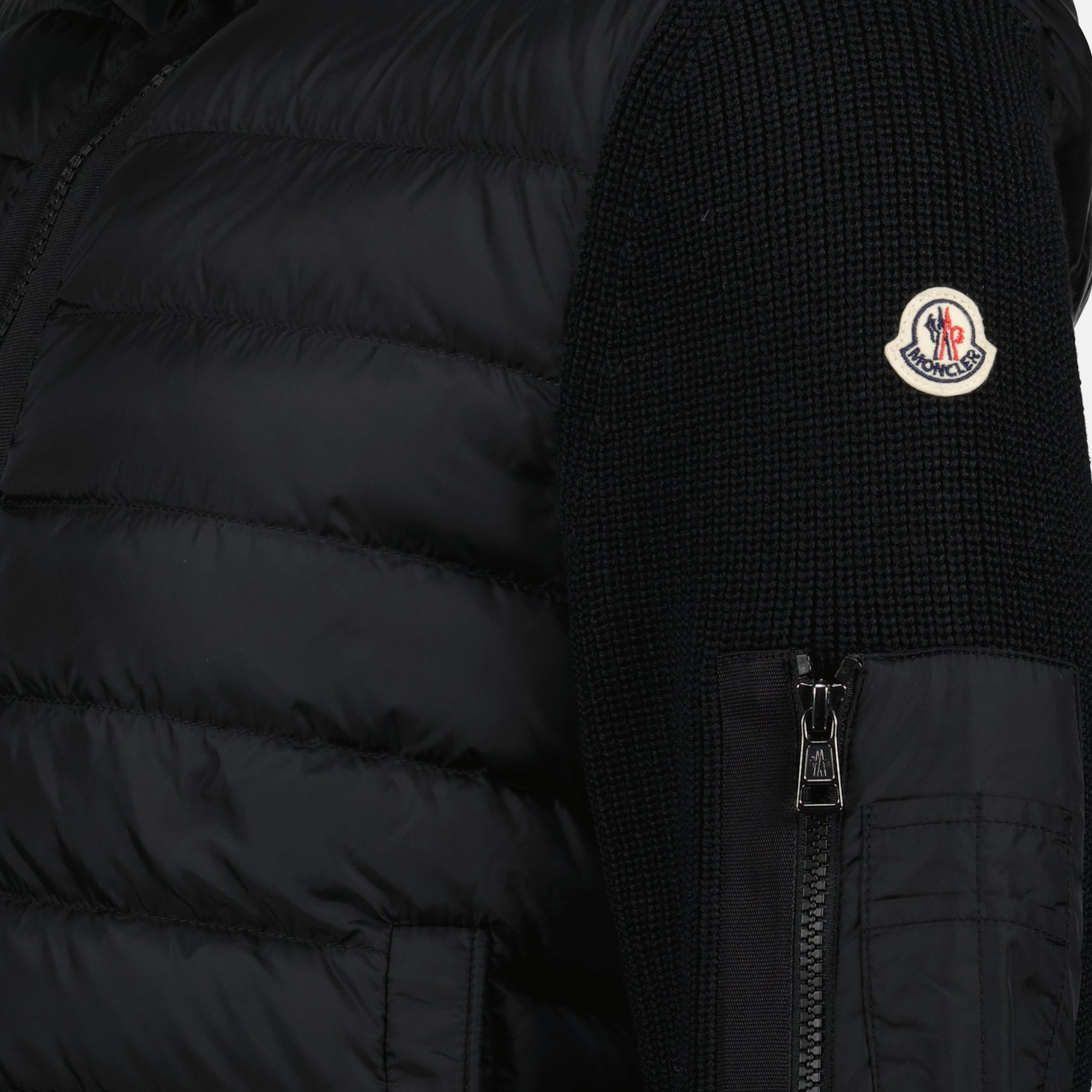 Maille Cardigan zippé Moncler Noir Homme