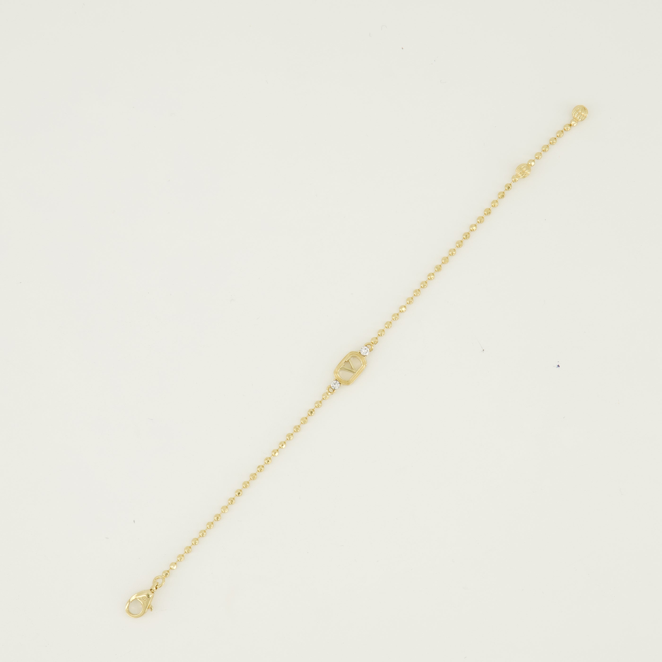 Bijoux Ovalette Bracelet in Metal and Swarovski® Crystals Gold Valentino Garavani Doré Femme