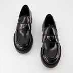 Mocasines Mocasines de Cuero Prada Negro Homme