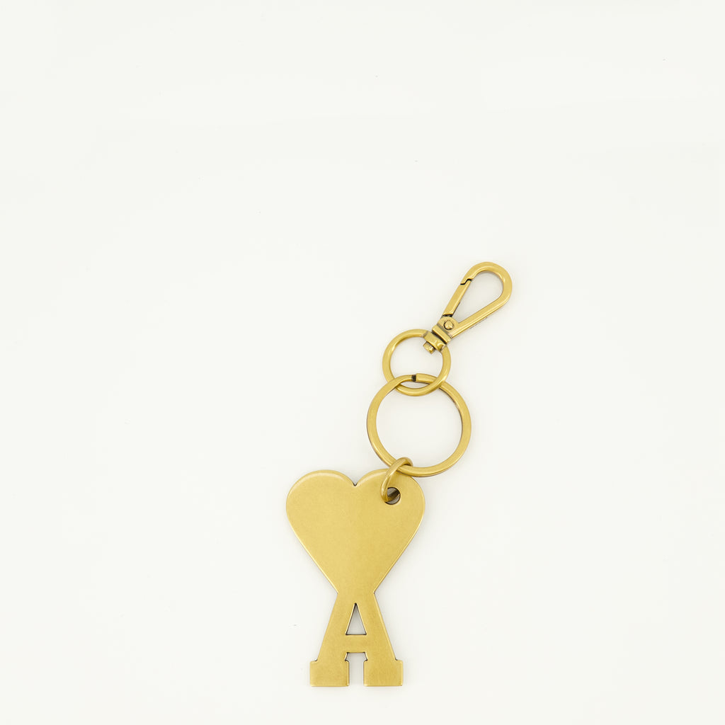 Immagine dell'articolo Portachiavi a forma di cuore in metallo del marchio Ami PARIS per unisex - Stagione Primavera-Estate 2026 - Vista Posteriore