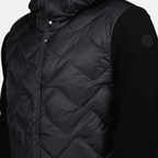 Jaquetas Casaco Matelassé Bicolor Moncler Preto Homme