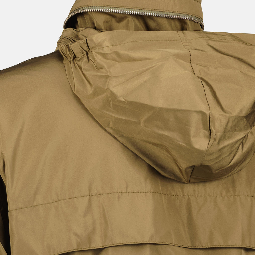 Immagine del giubbotto a vento marrone del marchio Ami PARIS per Uomo - Stagione Autunno-Inverno 2025 - Vista Dettagliata_2