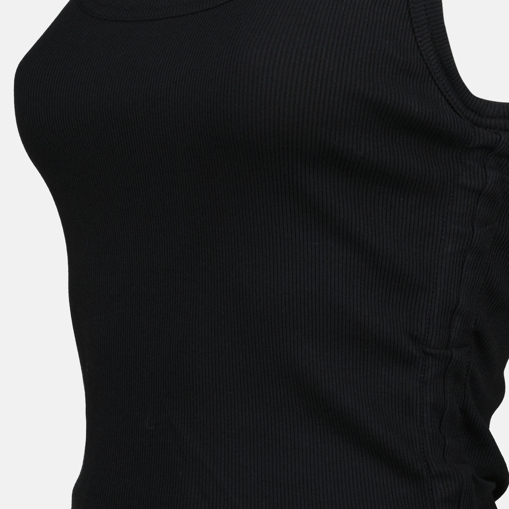 トップス コットンタンクトップ Burberry 黒 Femme