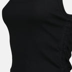 トップス コットンタンクトップ Burberry 黒 Femme