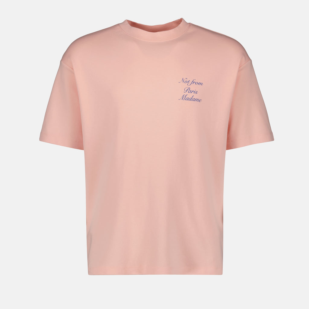 T-Shirts Kursives Slogan T-Shirt Drole De Monsieur Rosa Herren