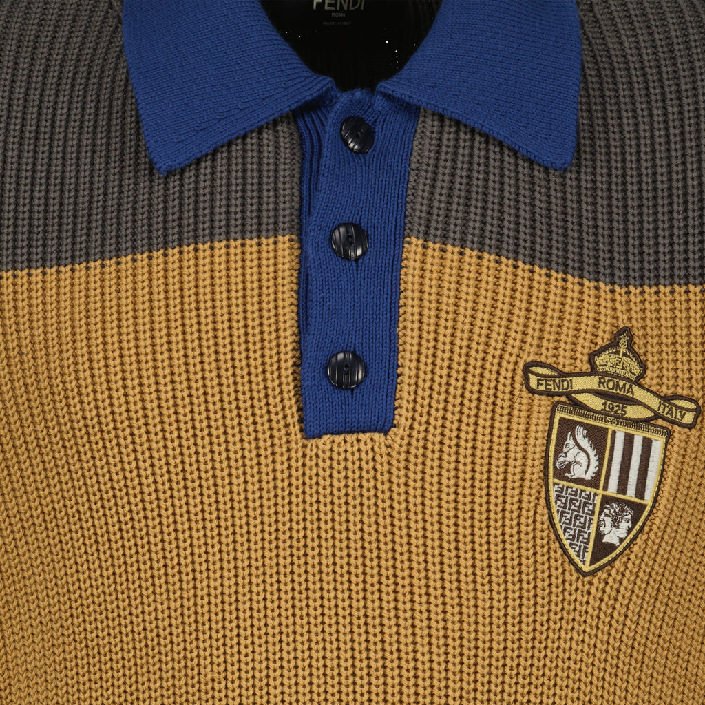 Polos Polo sans manches Fendi Marron Homme