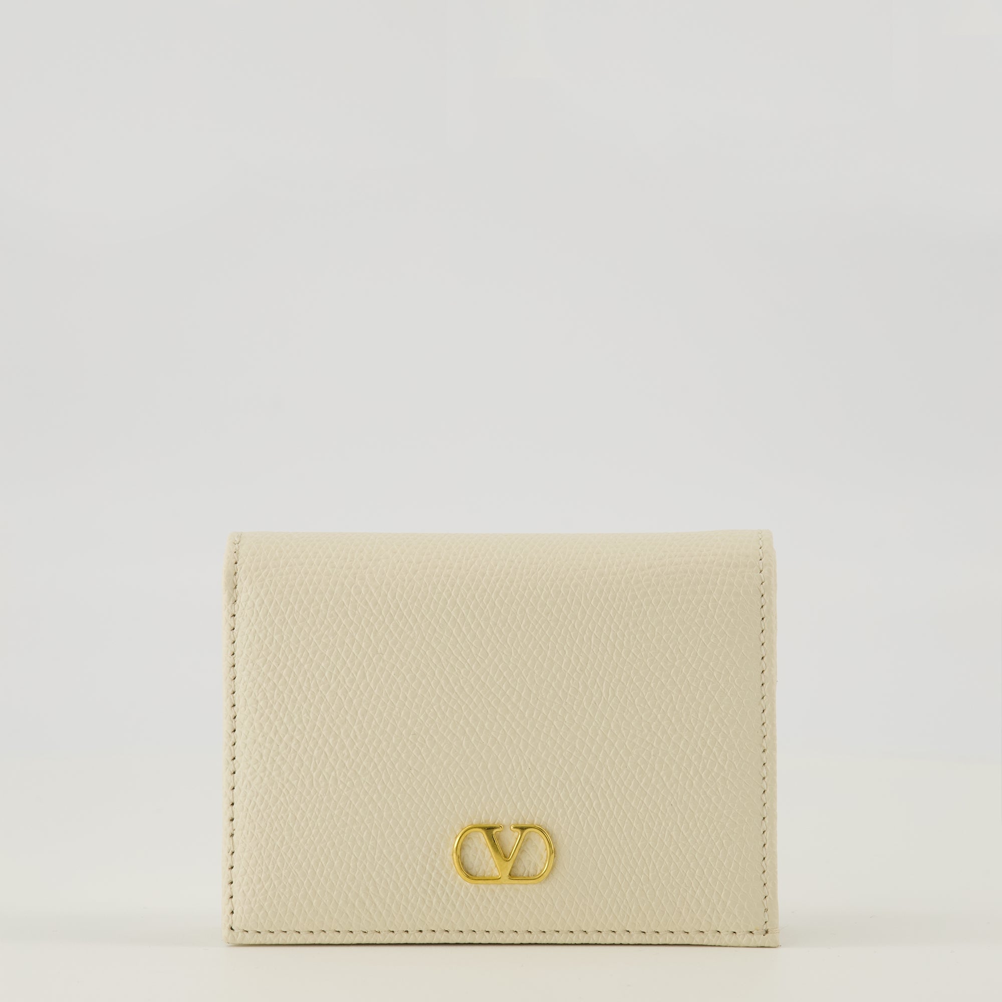 Image de l'article Portefeuilles Vlogo blanc de la marque Valentino Garavani pour Femme - Saison Printemps-Été 2026 - Vue de Face