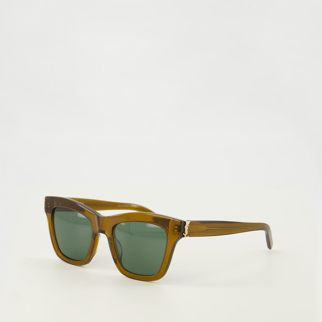 Image de l'article Lunettes de soleil M156 marron de la marque Saint Laurent pour Femme - Saison Printemps-Été 2026 - Vue de Dos