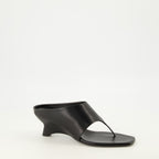 Chaussures ouvertes Marlow Mules in Pelle Nera Khaite Noir Femme